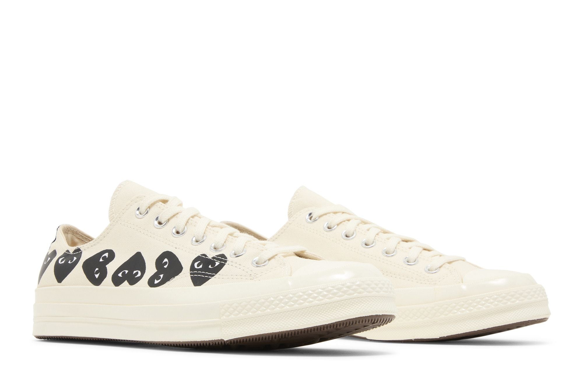 Converse Comme des Garçons PLAY x Chuck 70 Low - Multi Heart - Milk Black ()