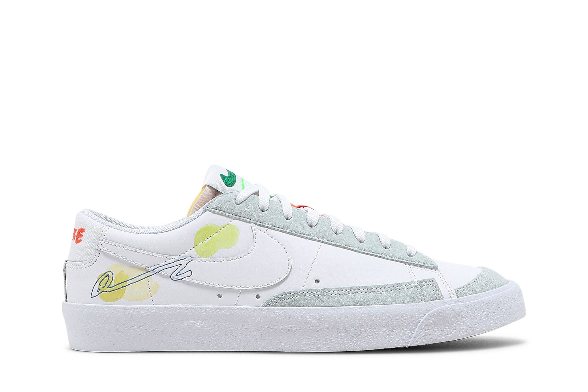 Nike Mayumi Yamase x Blazer Low '77 Flyleather 'Earth Day' - White Multi (DM0882-100)
