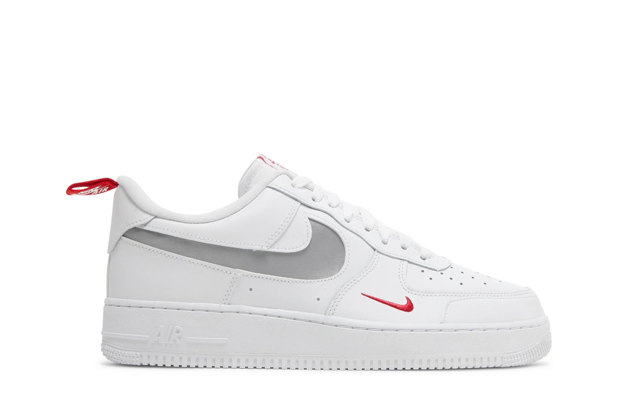 Nike Air Force 1 Low Reflective Swoosh - White/Red