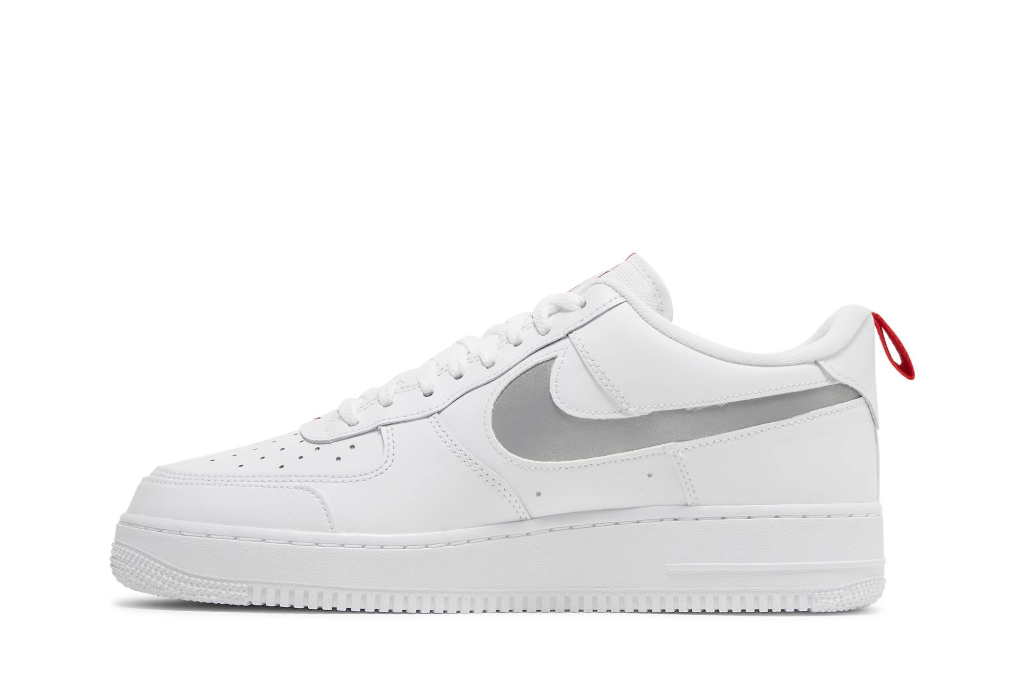 Nike Air Force 1 Low Reflective Swoosh - White/Red ()