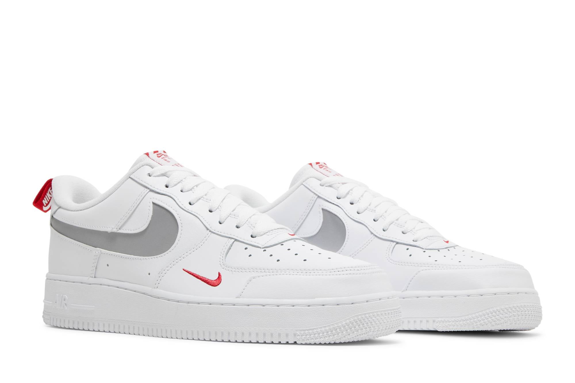 Nike Air Force 1 Low Reflective Swoosh - White/Red ()