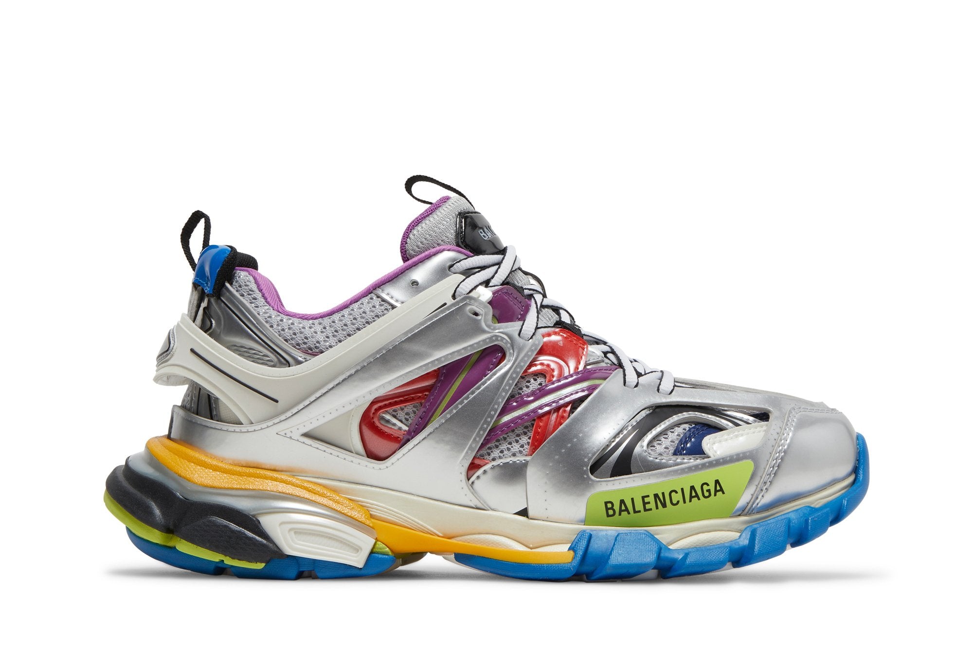 Balenciaga Track Sneaker - Metallic Silver Multicolor